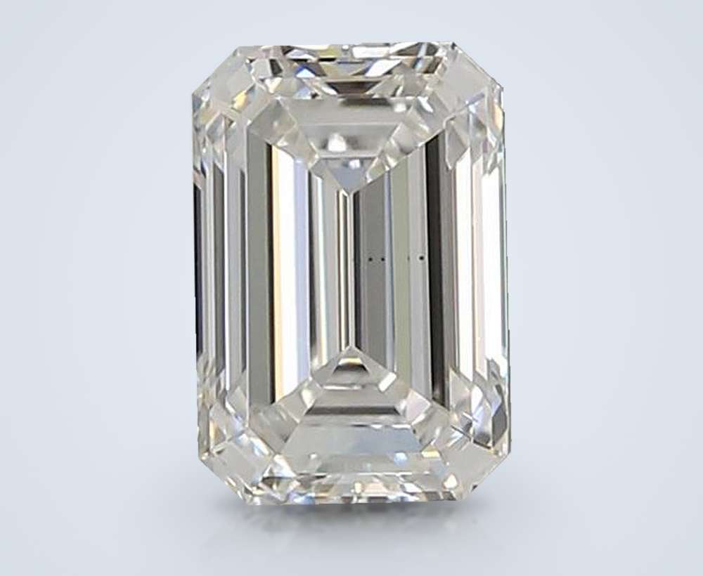 1.71ct E VS2 Rare Carat Ideal Cut Emerald Lab Grown Diamond