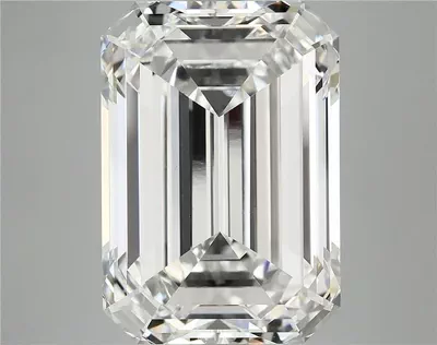 15.57ct F VVS2 Rare Carat Ideal Cut Emerald Lab Grown Diamond