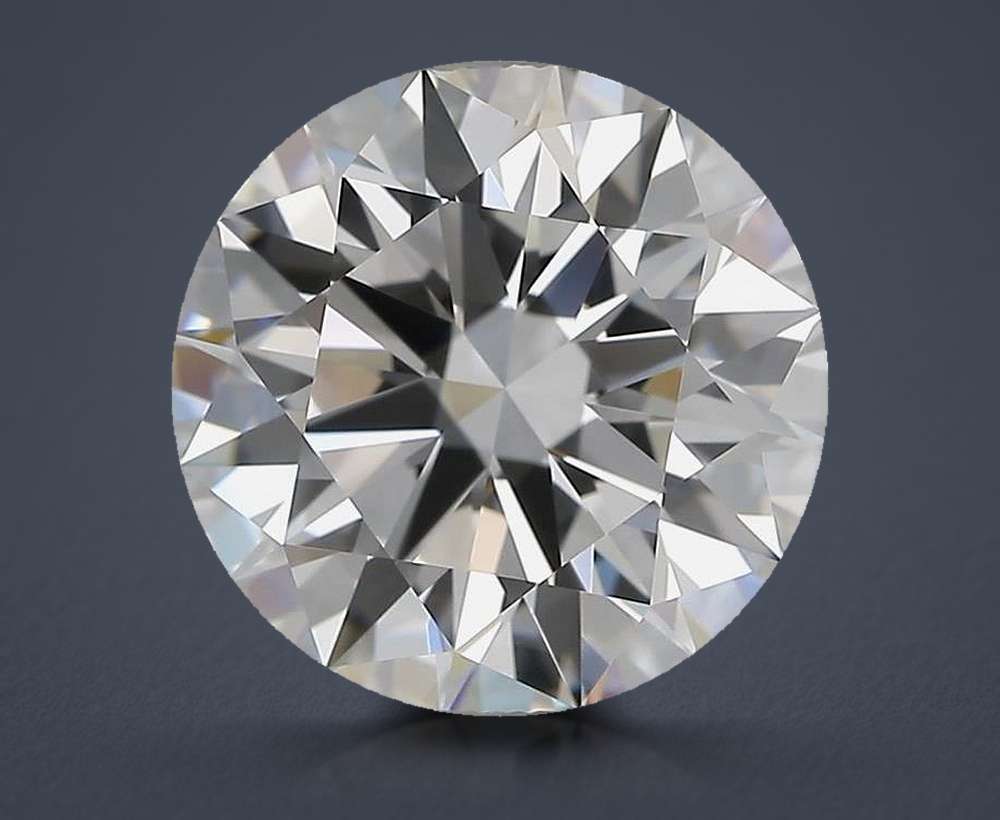 3.09ct E VVS2 Rare Carat Ideal Cut Round Diamond