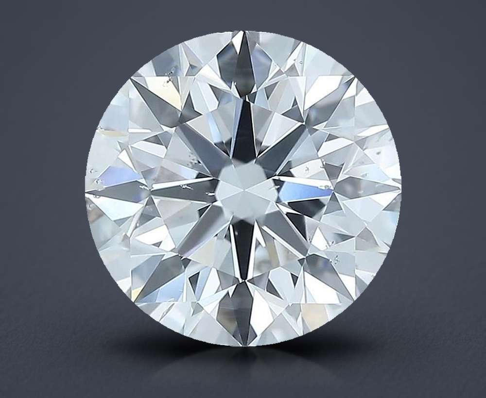 3.01ct D SI2 Rare Carat Ideal Cut Round Diamond