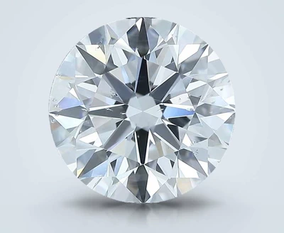 3.01ct D SI2 Rare Carat Ideal Cut Round Diamond