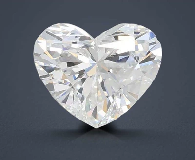 1.55ct D VVS2 Rare Carat Ideal Cut Heart Lab Grown Diamond