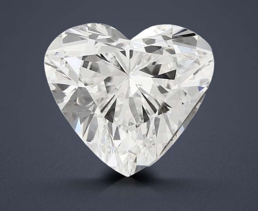2.77ct E VVS1 Rare Carat Ideal Cut Heart Lab Grown Diamond