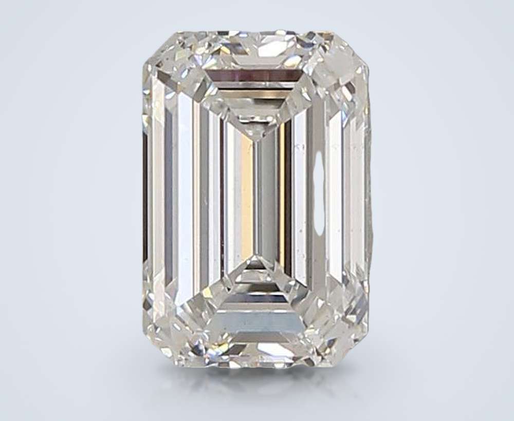 1.76ct D VS2 Rare Carat Ideal Cut Emerald Lab Grown Diamond
