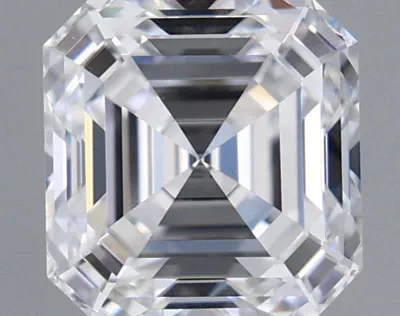 0.83ct D VVS1 Rare Carat Ideal Cut Asscher Lab Grown Diamond