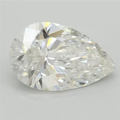 3.32ct F VS1 Rare Carat Ideal Cut Pear Lab Grown Diamond