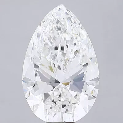 20.39ct F VS1 Rare Carat Ideal Cut Pear Lab Grown Diamond