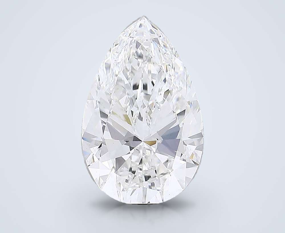 20.39ct F VS1 Rare Carat Ideal Cut Pear Lab Grown Diamond