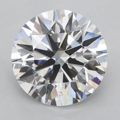 4.09ct D FL Rare Carat Ideal Cut Round Lab Grown Diamond
