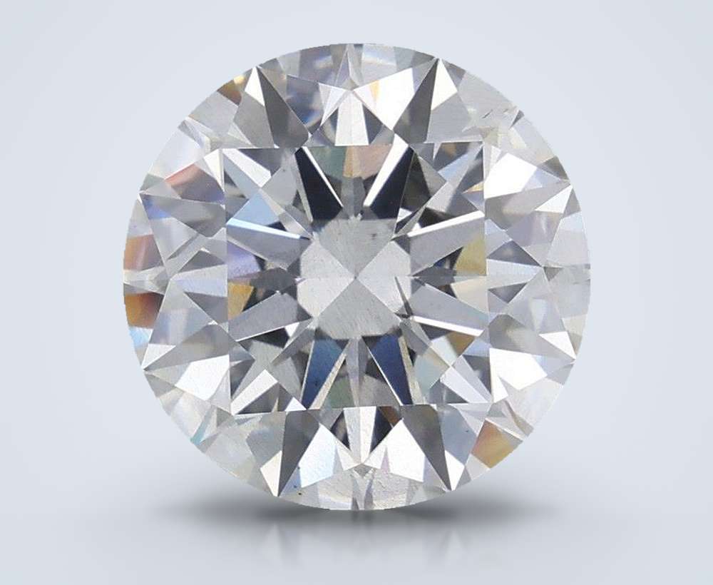 5.04ct F SI1 Rare Carat Ideal Cut Round Lab Grown Diamond