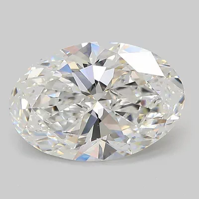 3.09ct E VS1 Rare Carat Ideal Cut Oval Lab Grown Diamond
