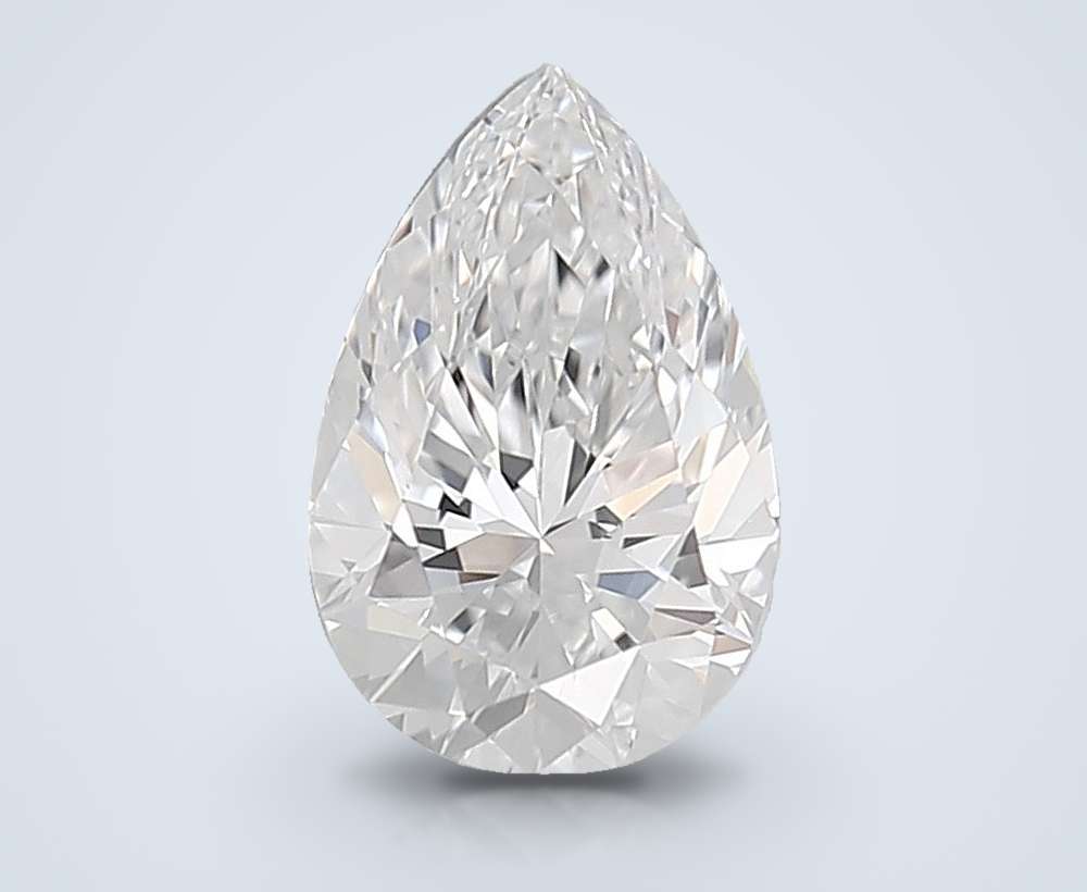 1.56ct D VVS2 Rare Carat Ideal Cut Pear Lab Grown Diamond