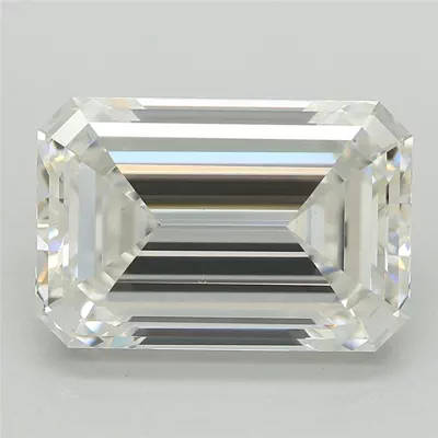 3.52ct F VS1 Rare Carat Ideal Cut Emerald Lab Grown Diamond