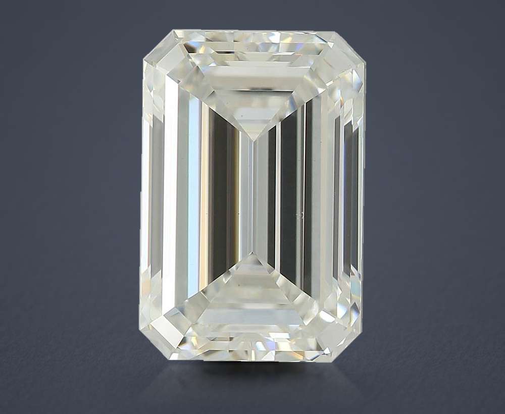 3.52ct F VS1 Rare Carat Ideal Cut Emerald Lab Grown Diamond