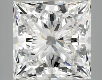 7.05ct F VVS2 Rare Carat Ideal Cut Princess Lab Grown Diamond