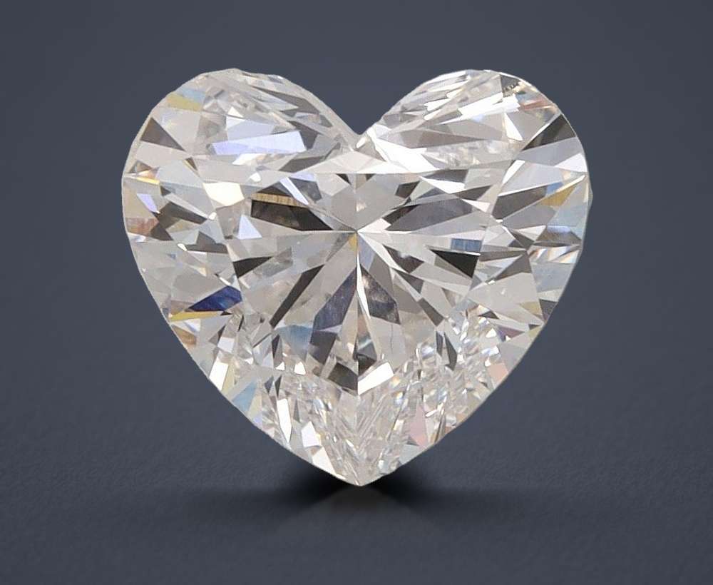 1.39ct G VVS2 Rare Carat Ideal Cut Heart Lab Grown Diamond