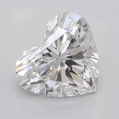 1.54ct F VVS1 Rare Carat Ideal Cut Heart Lab Grown Diamond