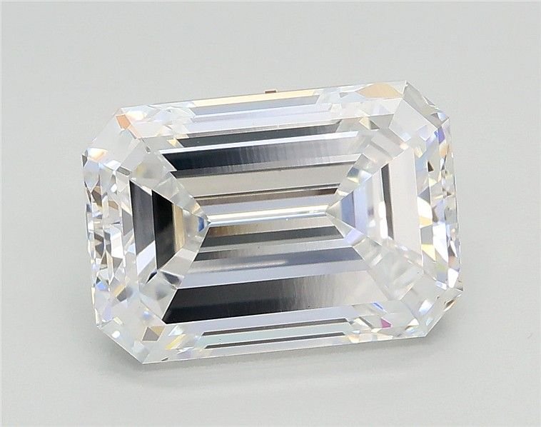 3.03ct D VS2 Excellent Cut Emerald Lab Grown Diamond