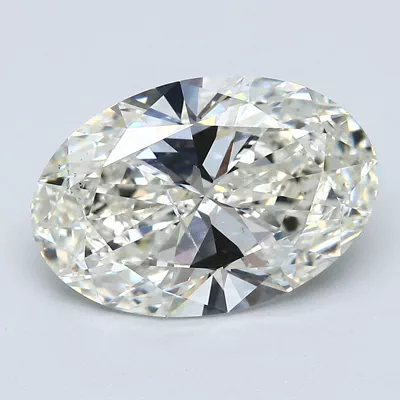 4.05ct J SI2 Rare Carat Ideal Cut Oval Diamond