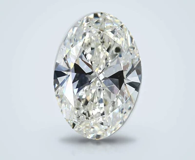 4.05ct J SI2 Rare Carat Ideal Cut Oval Diamond