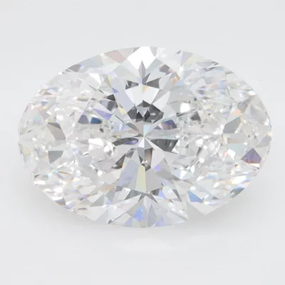 4.06ct D VVS2 Rare Carat Ideal Cut Oval Lab Grown Diamond