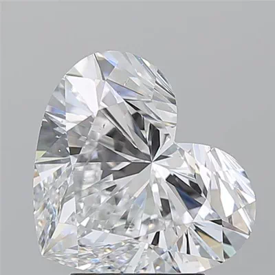 3.54ct D SI1 Rare Carat Ideal Cut Heart Diamond