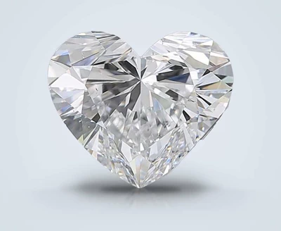 3.54ct D SI1 Rare Carat Ideal Cut Heart Diamond