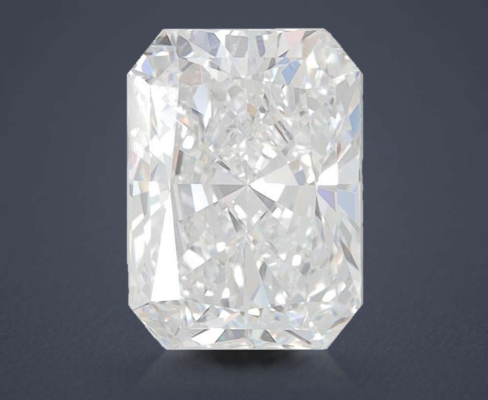 1.55ct E VVS1 Rare Carat Ideal Cut Radiant Lab Grown Diamond