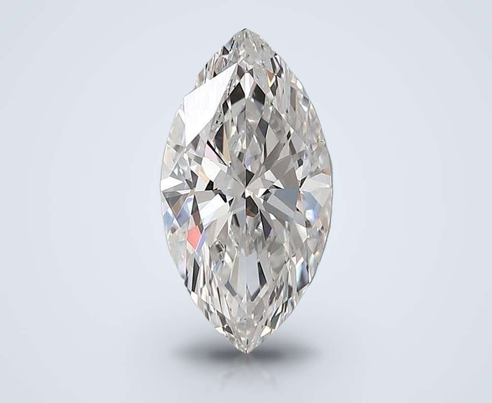 3.00ct E VS1 Rare Carat Ideal Cut Marquise Lab Grown Diamond