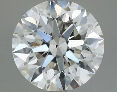 3.03ct I SI1 Rare Carat Ideal Cut Round Diamond