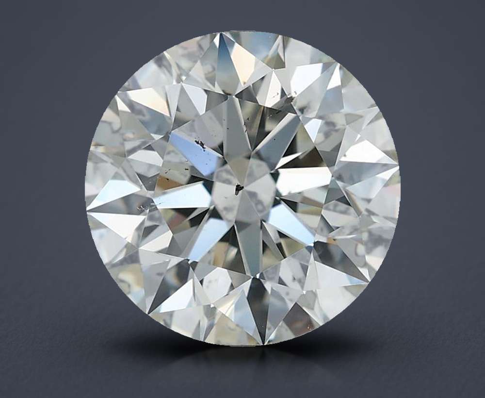 3.03ct I SI1 Rare Carat Ideal Cut Round Diamond