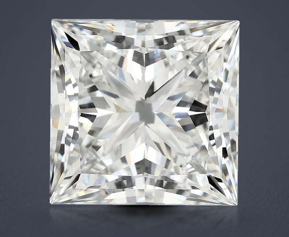 10.26ct F VVS2 Rare Carat Ideal Cut Princess Lab Grown Diamond