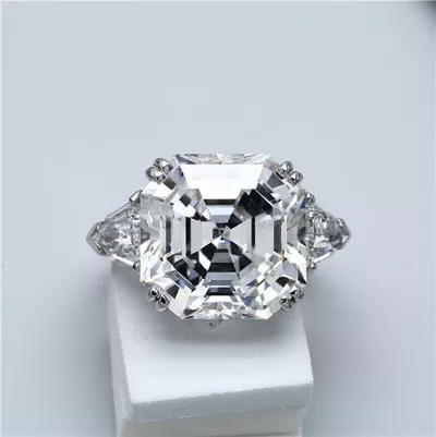 13.84ct G VS2 Very Good Cut Asscher Diamond