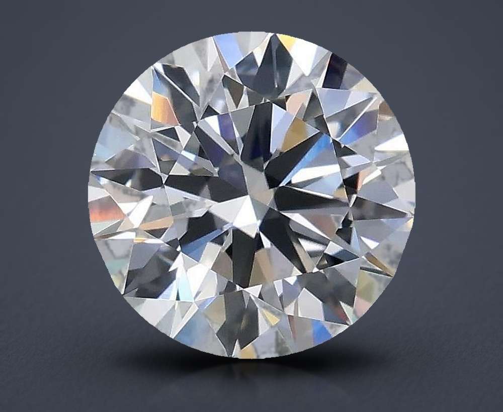 1.55ct D VVS2 Rare Carat Ideal Cut Round Lab Grown Diamond