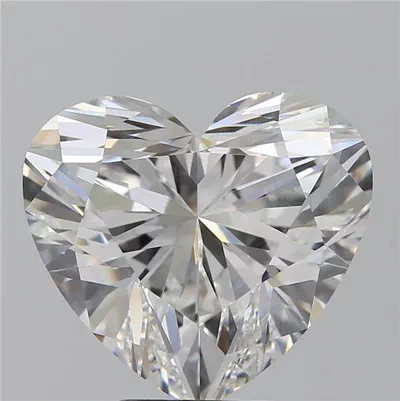 5.13ct F VVS2 Rare Carat Ideal Cut Heart Lab Grown Diamond