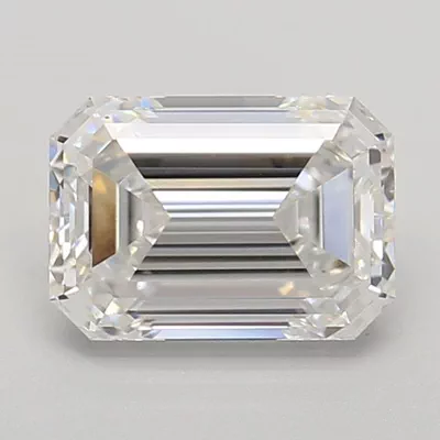 1.92ct E VS1 Rare Carat Ideal Cut Emerald Lab Grown Diamond