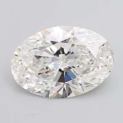 5.48ct F VVS2 Rare Carat Ideal Cut Oval Lab Grown Diamond