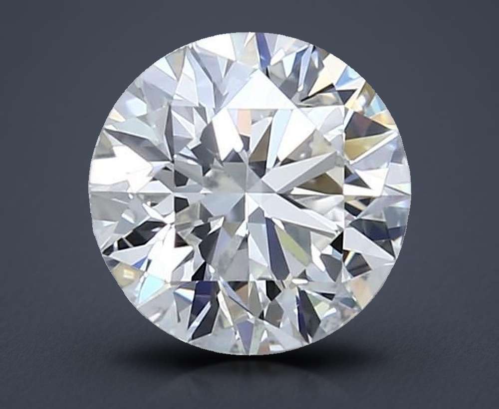 1.74ct H IF Rare Carat Ideal Cut Round Diamond