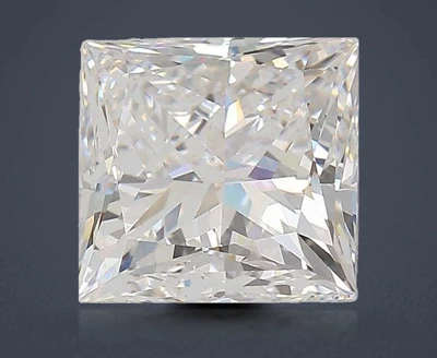 3.02ct E VS1 Rare Carat Ideal Cut Princess Lab Grown Diamond