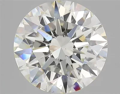 4.26ct J VS2 Rare Carat Ideal Cut Round Diamond