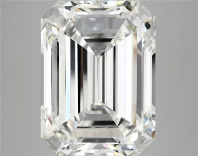 12.22ct F VVS2 Rare Carat Ideal Cut Emerald Lab Grown Diamond