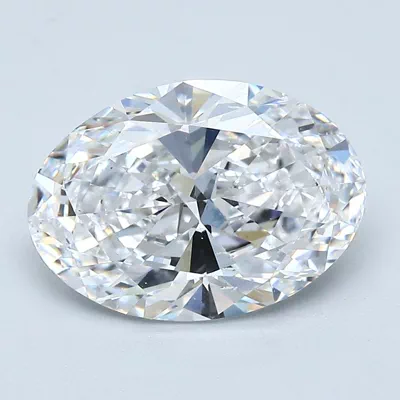 3.01ct D SI1 Rare Carat Ideal Cut Oval Diamond