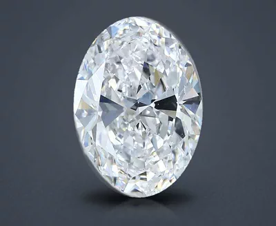 3.01ct D SI1 Rare Carat Ideal Cut Oval Diamond