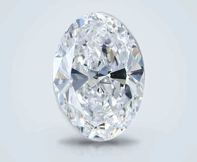 3.01ct D SI1 Rare Carat Ideal Cut Oval Diamond