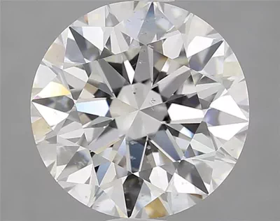 3.01ct F SI1 Rare Carat Ideal Cut Round Diamond