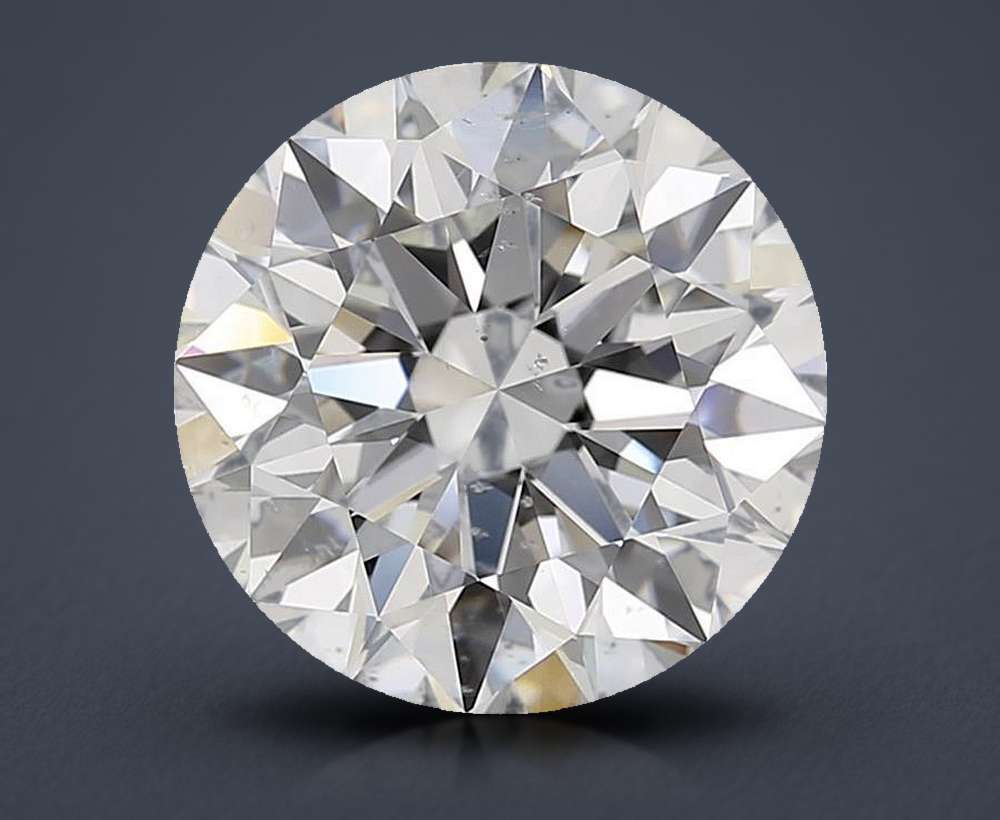 3.01ct F SI1 Rare Carat Ideal Cut Round Diamond