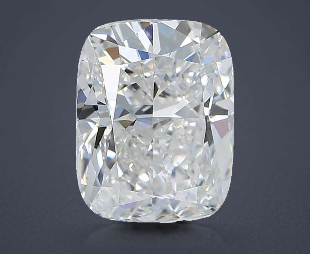 2.56ct F VVS2 Rare Carat Ideal Cut Cushion Lab Grown Diamond
