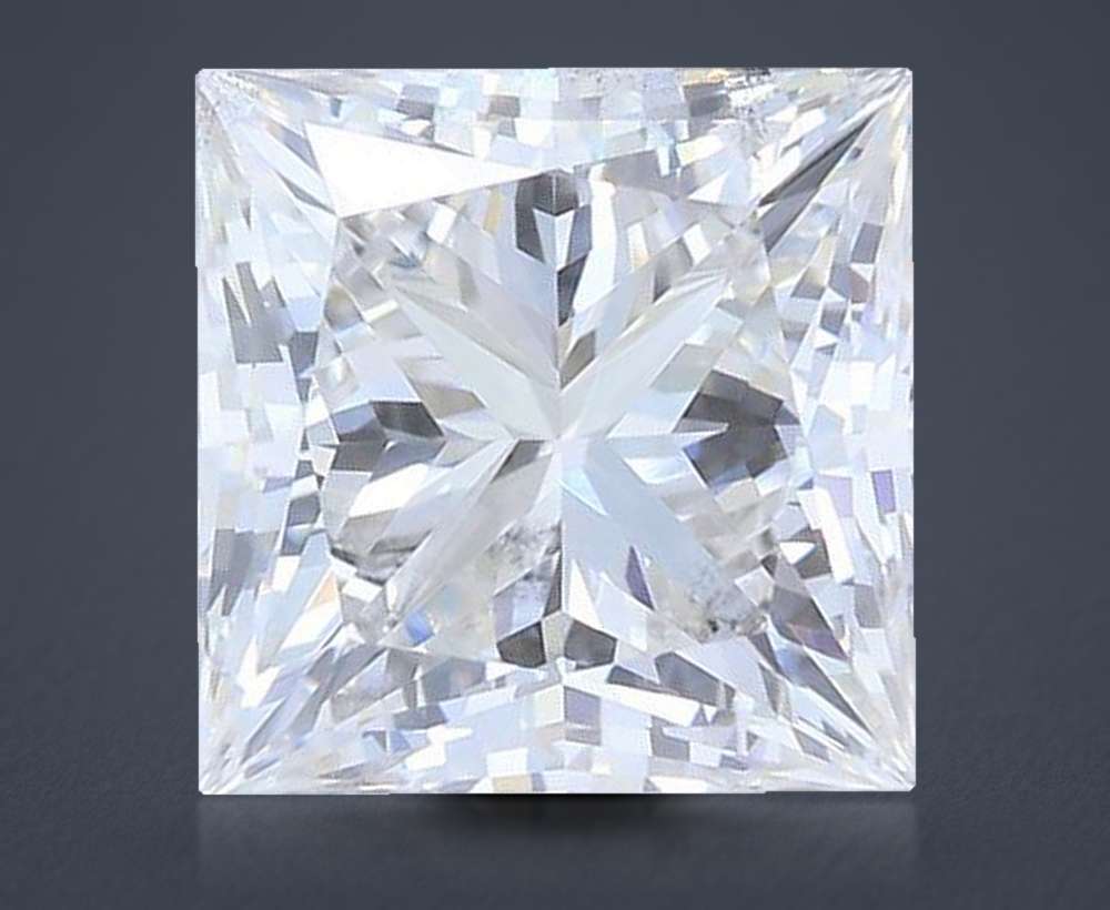 1.76ct G SI1 Rare Carat Ideal Cut Princess Lab Grown Diamond