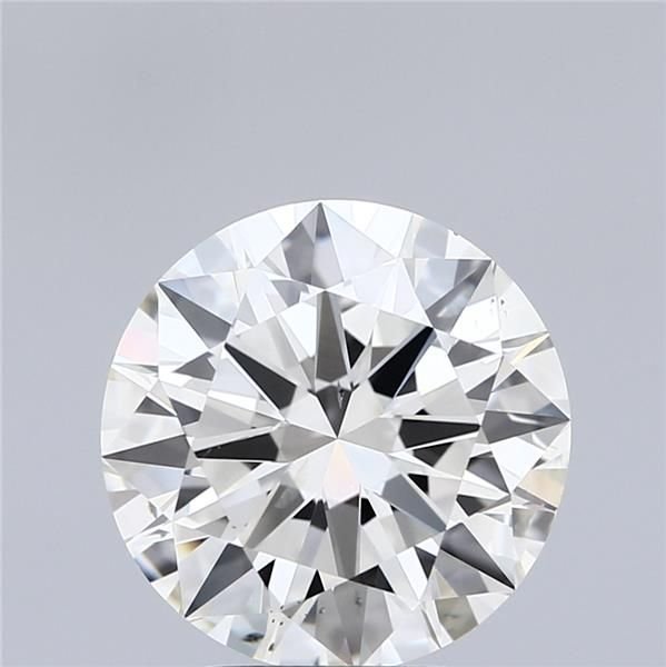 3.70ct K SI2 Rare Carat Ideal Cut Round Diamond