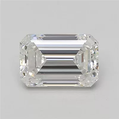 3.07ct E VS1 Rare Carat Ideal Cut Emerald Lab Grown Diamond